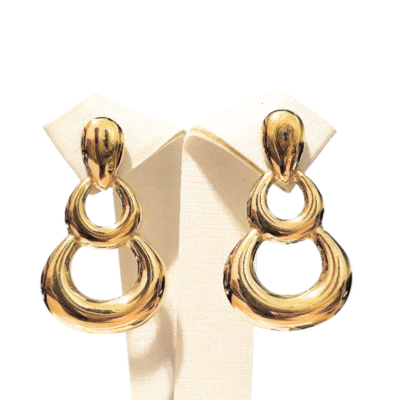 Brinco dois circulos - Aço Inox - Br2436